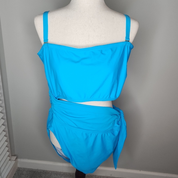 FTF (Fashion to Figure) Blue Cutout One Piece Size 3X - Picture 2 of 14